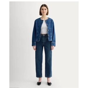 Everlane The Way High Jean 2.0 Dark‎ Indigo Straight Leg Women's Size 35
